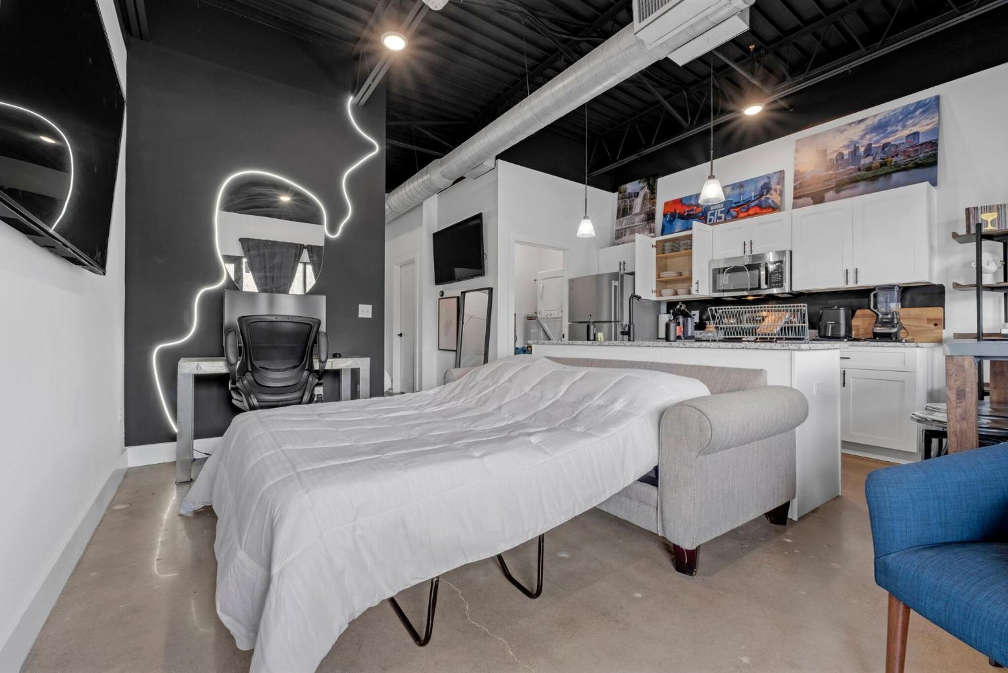 New Studio Sleeps 4 - 7 Mins To Dwtn Нашвил Екстериор снимка